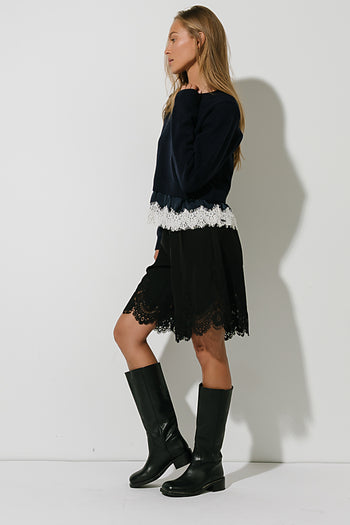 James Mixed Media Sweater