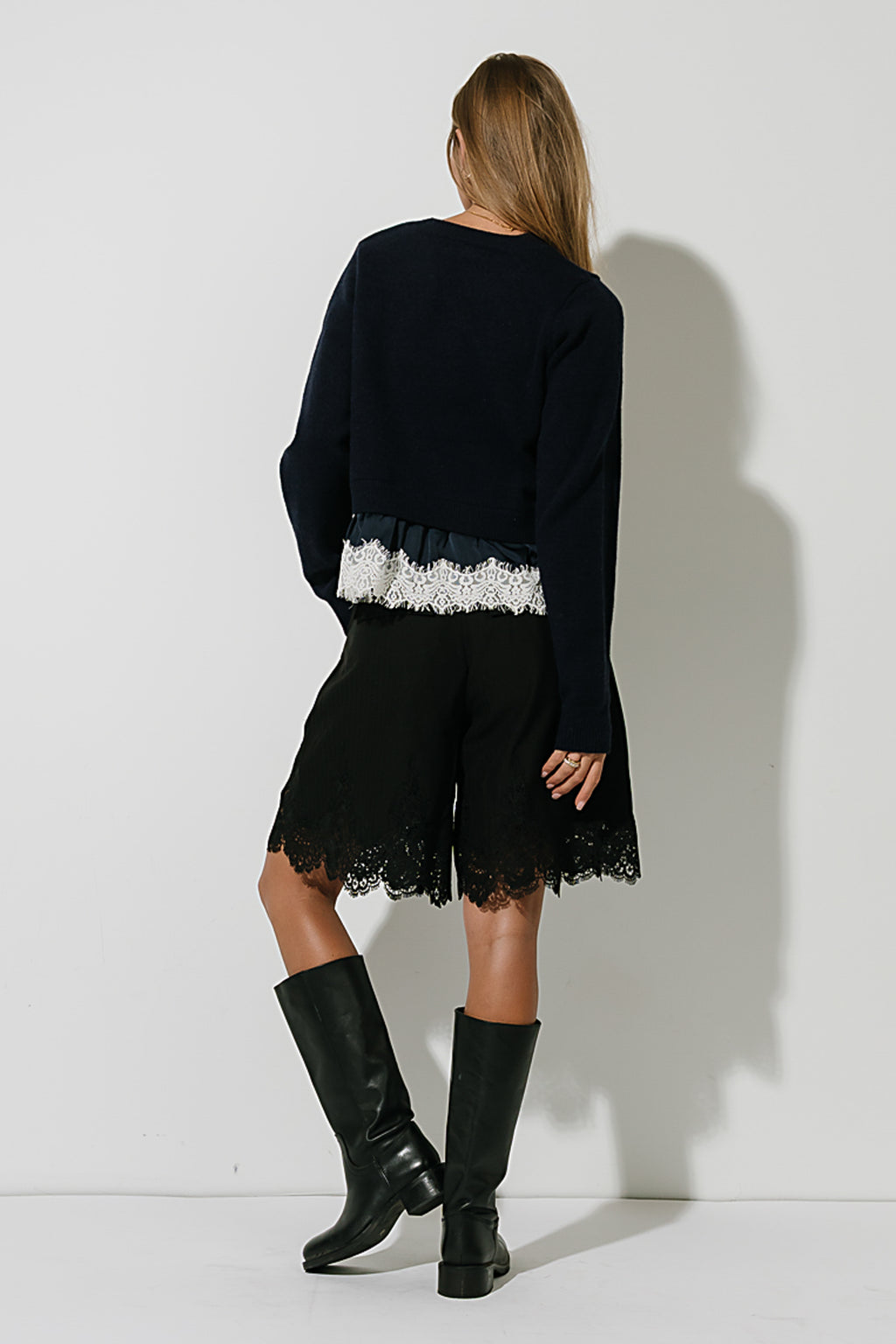 James Mixed Media Sweater