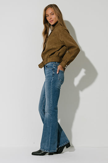Joelle Buckle Suede Jacket