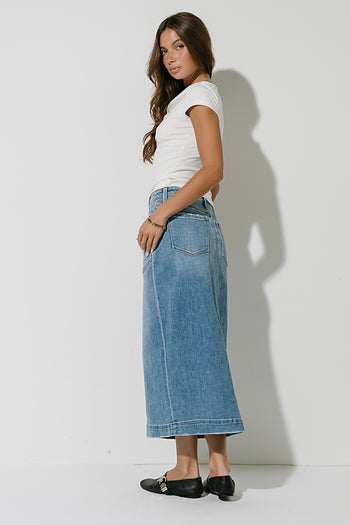 Landry Denim Midi Skirt - FINAL SALE