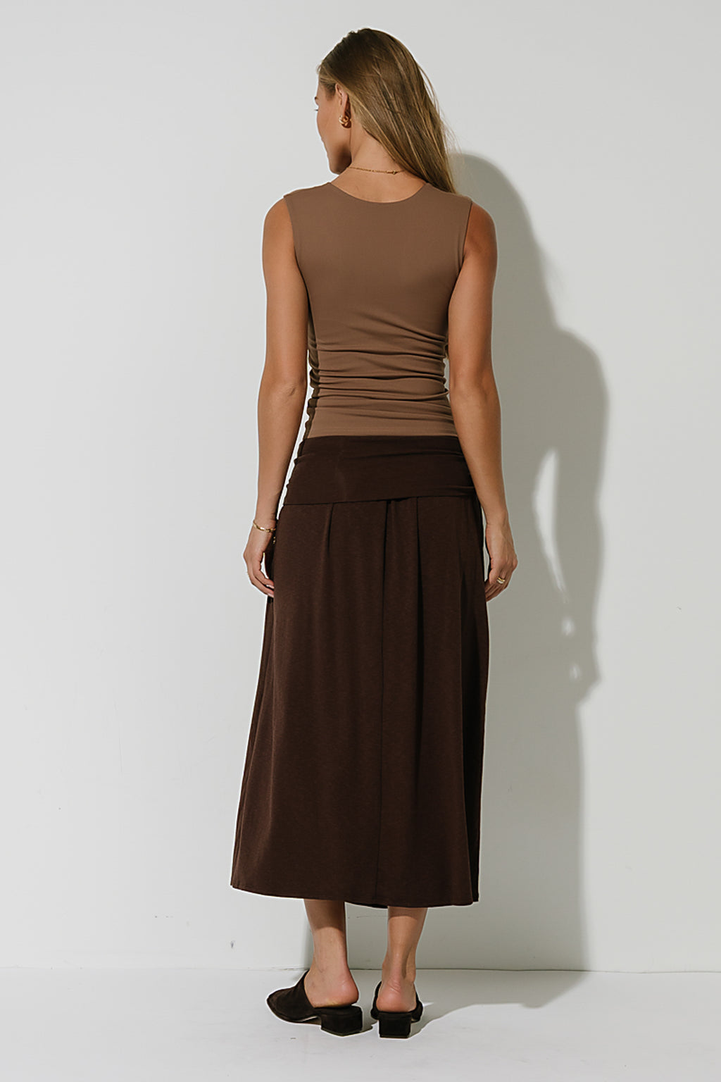 Sayla Tank Top in Brown