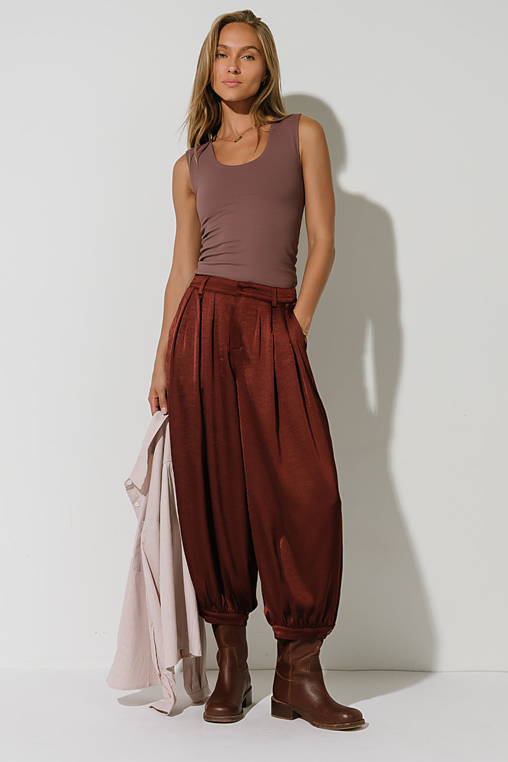 Sayla Tank Top in Plum