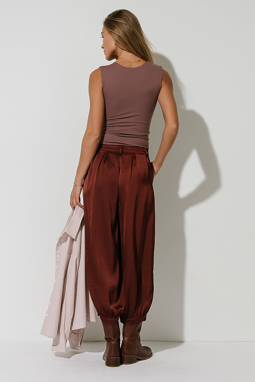 Sayla Tank Top in Plum