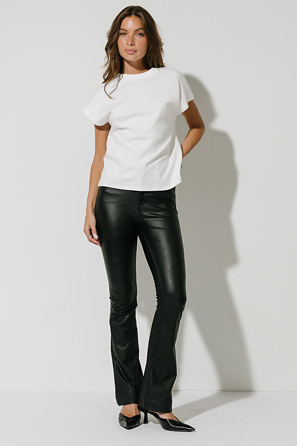Elara Oversized Tee in White
