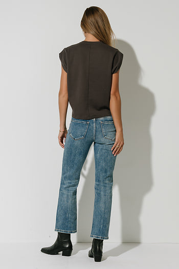 Benji Muscle Tee in Charcoal