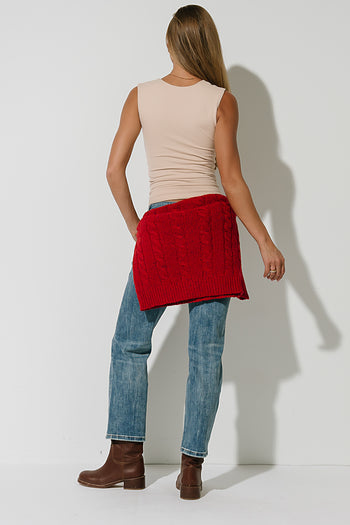 Gianna Tank Top in Ecru
