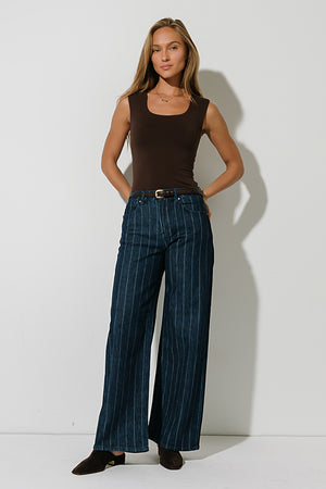 Gianna Tank Top in Brown