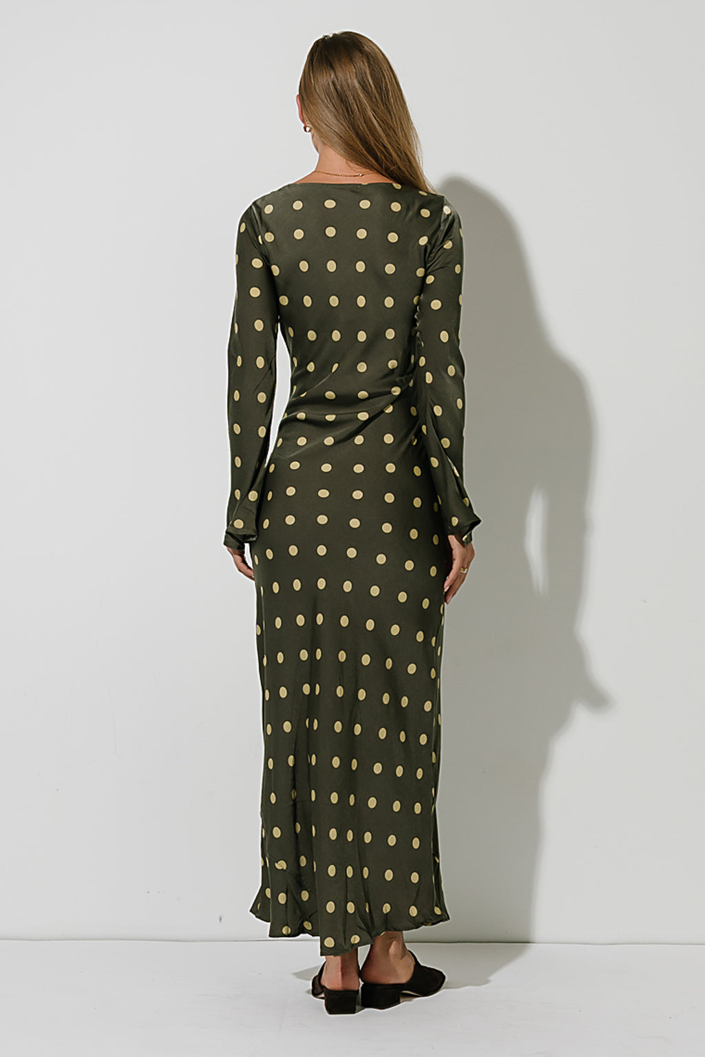 Melody Ultra Maxi Dress in Olive