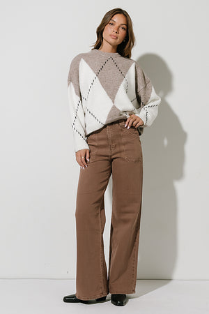 Briar Oversized Sweater in Mocha