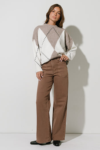 Briar Oversized Sweater in Mocha