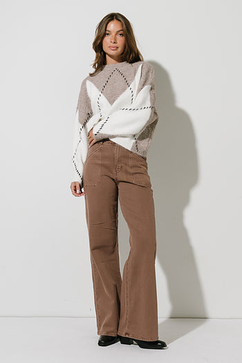 Briar Oversized Sweater in Mocha