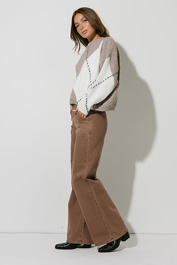 Briar Oversized Sweater in Mocha