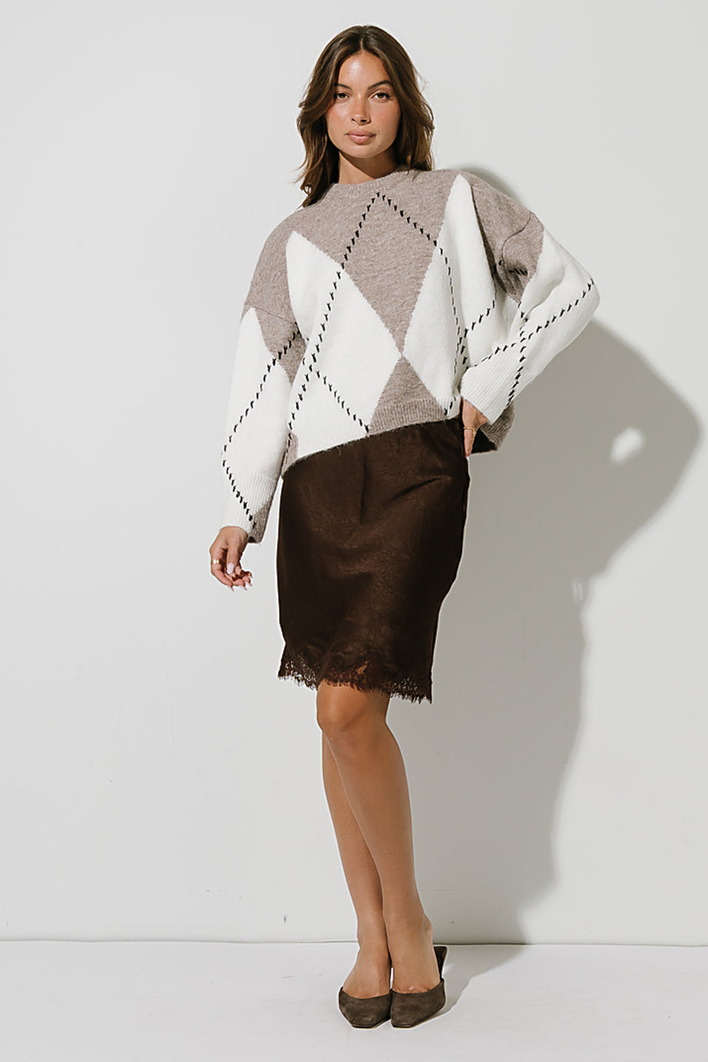 Briar Oversized Sweater in Mocha