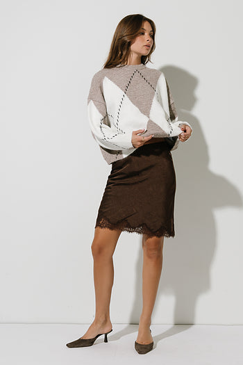 Briar Oversized Sweater in Mocha
