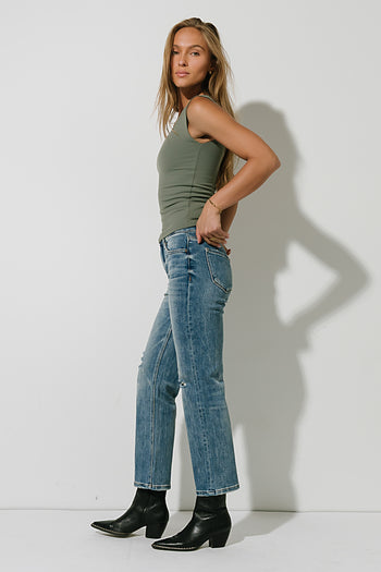 Sayla Tank Top in Olive