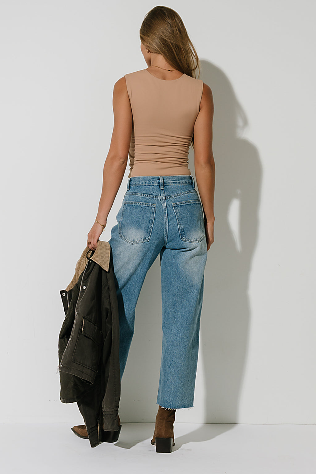 Sayla Tank Top in Tan