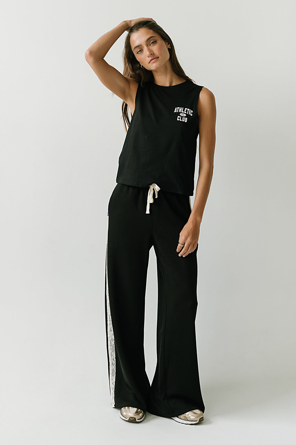 Hannah Muscle Tank in Black
