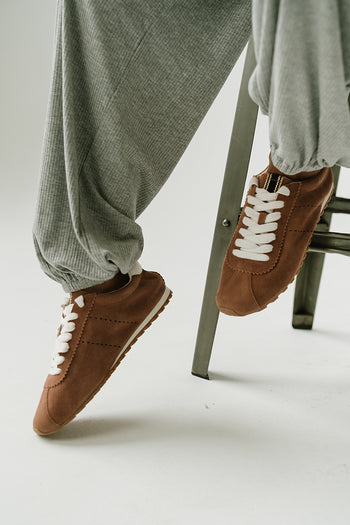 Catherine Ribbed Joggers in Heather Grey
