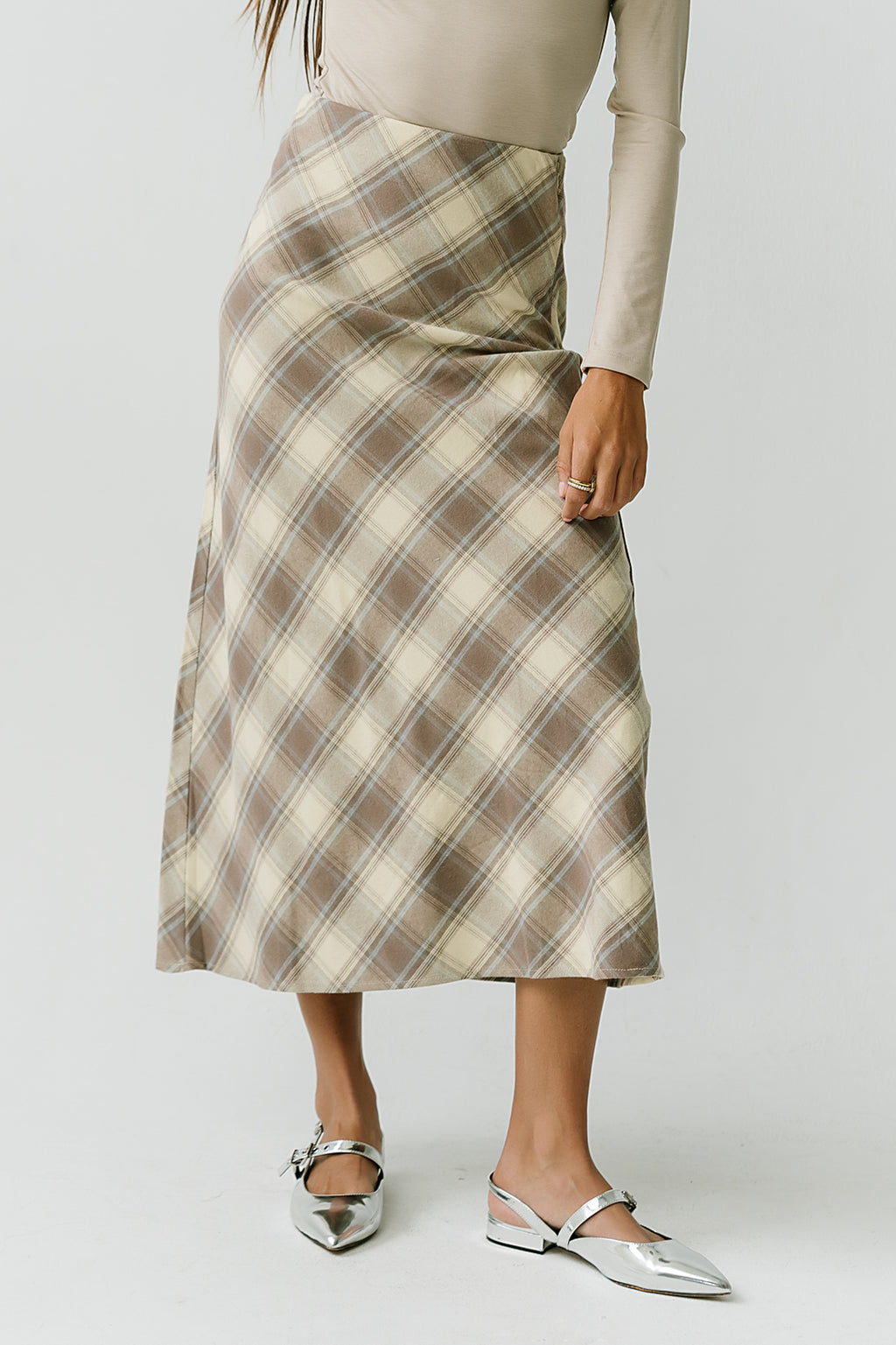 Edith Plaid Maxi Skirt