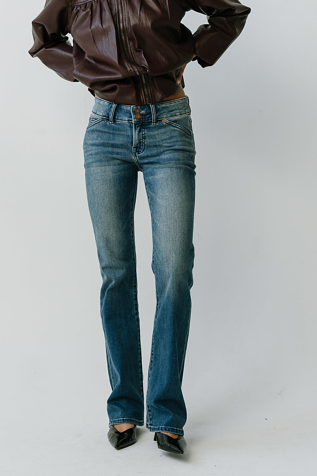 Kolby Low Rise Boot Cut Jeans - FINAL SALE