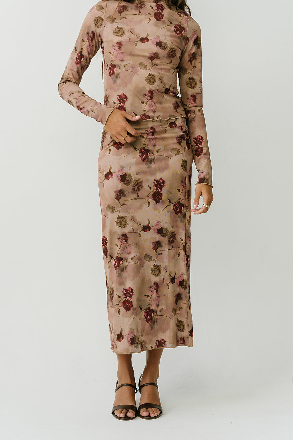 Myla Mesh Floral Maxi Skirt