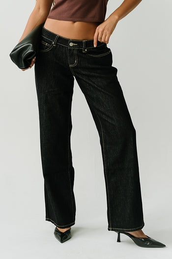 June Low Rise Wide Leg Jeans