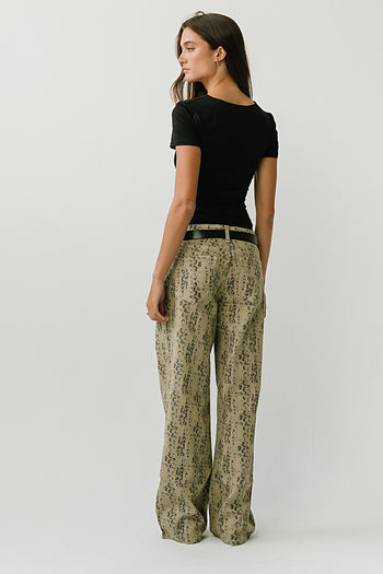 Kali Ruched Fitted Top in Black