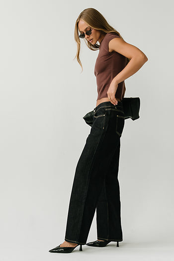 June Low Rise Wide Leg Jeans