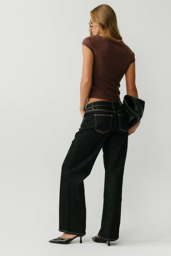 June Low Rise Wide Leg Jeans