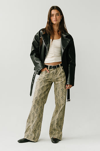 Kali Ruched Fitted Top in Ecru