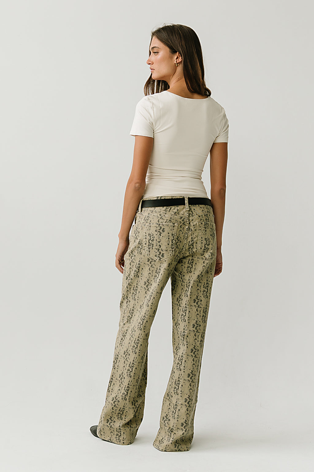 Kali Ruched Fitted Top in Ecru
