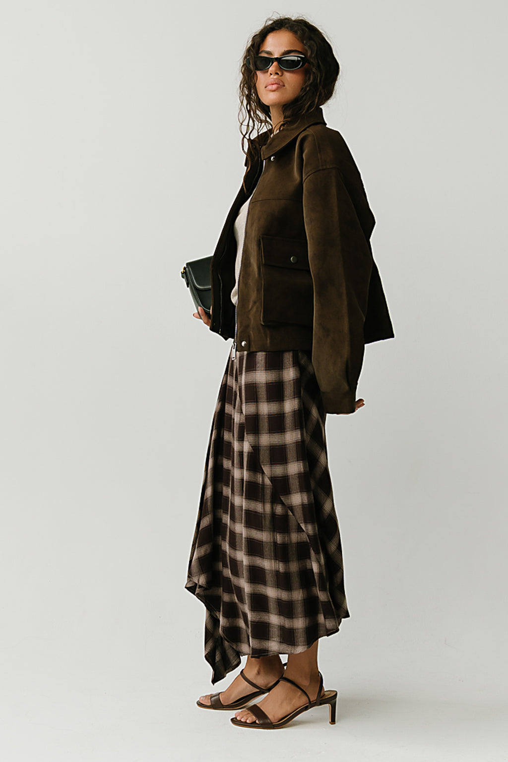 Lovelyn Collared Suede Jacket