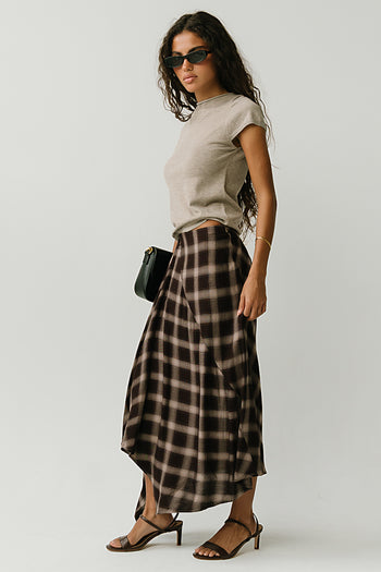 Esme Plaid Midi Skirt