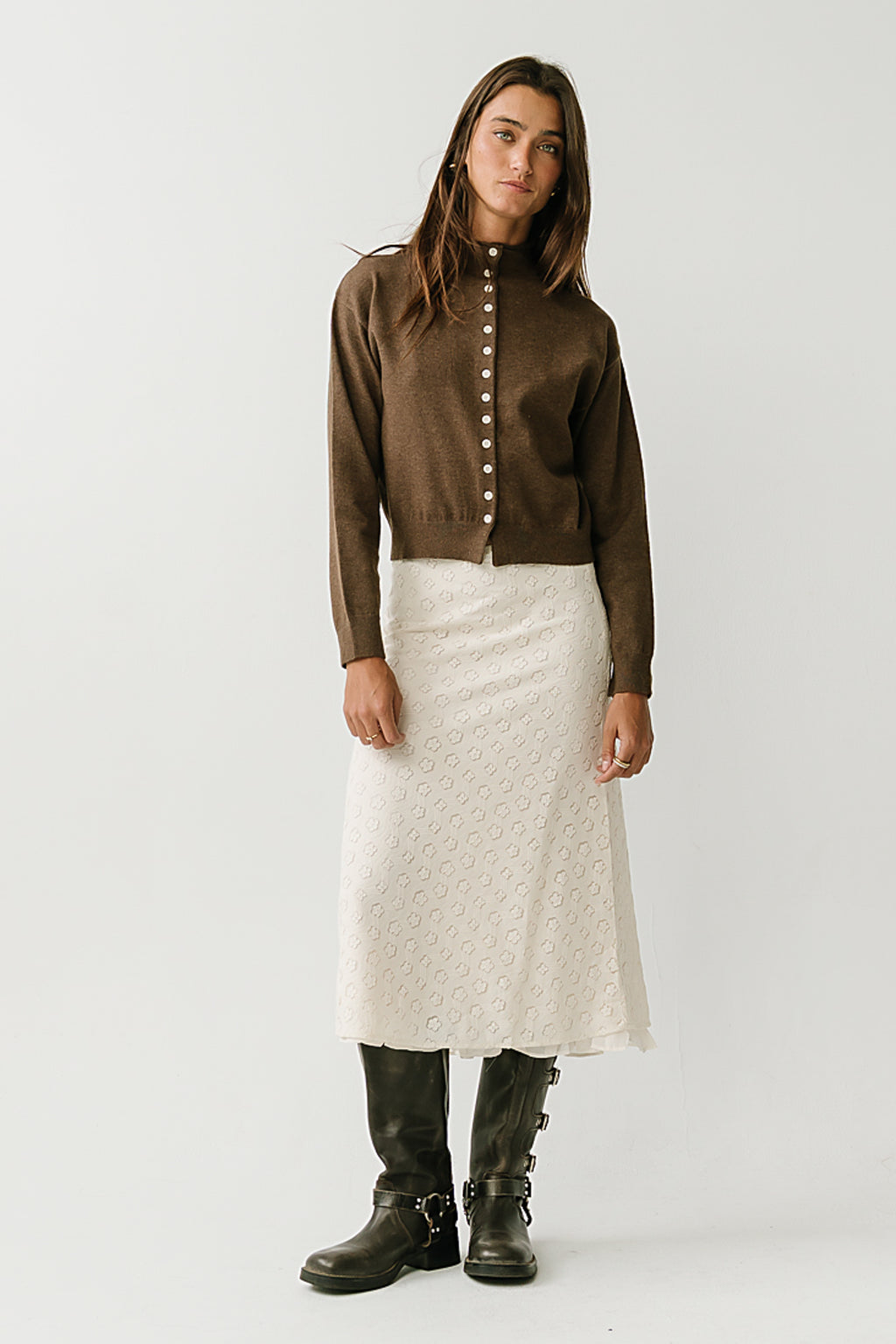 Geneviere Lace Midi Skirt