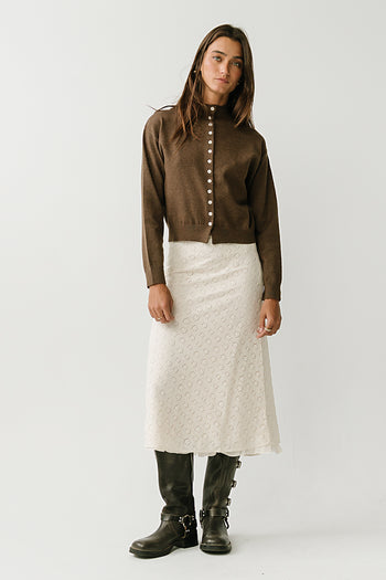 Geneviere Lace Midi Skirt