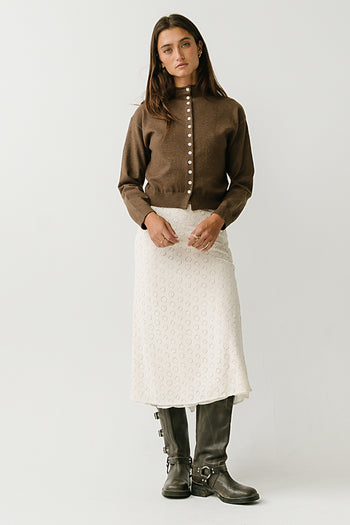 Geneviere Lace Midi Skirt