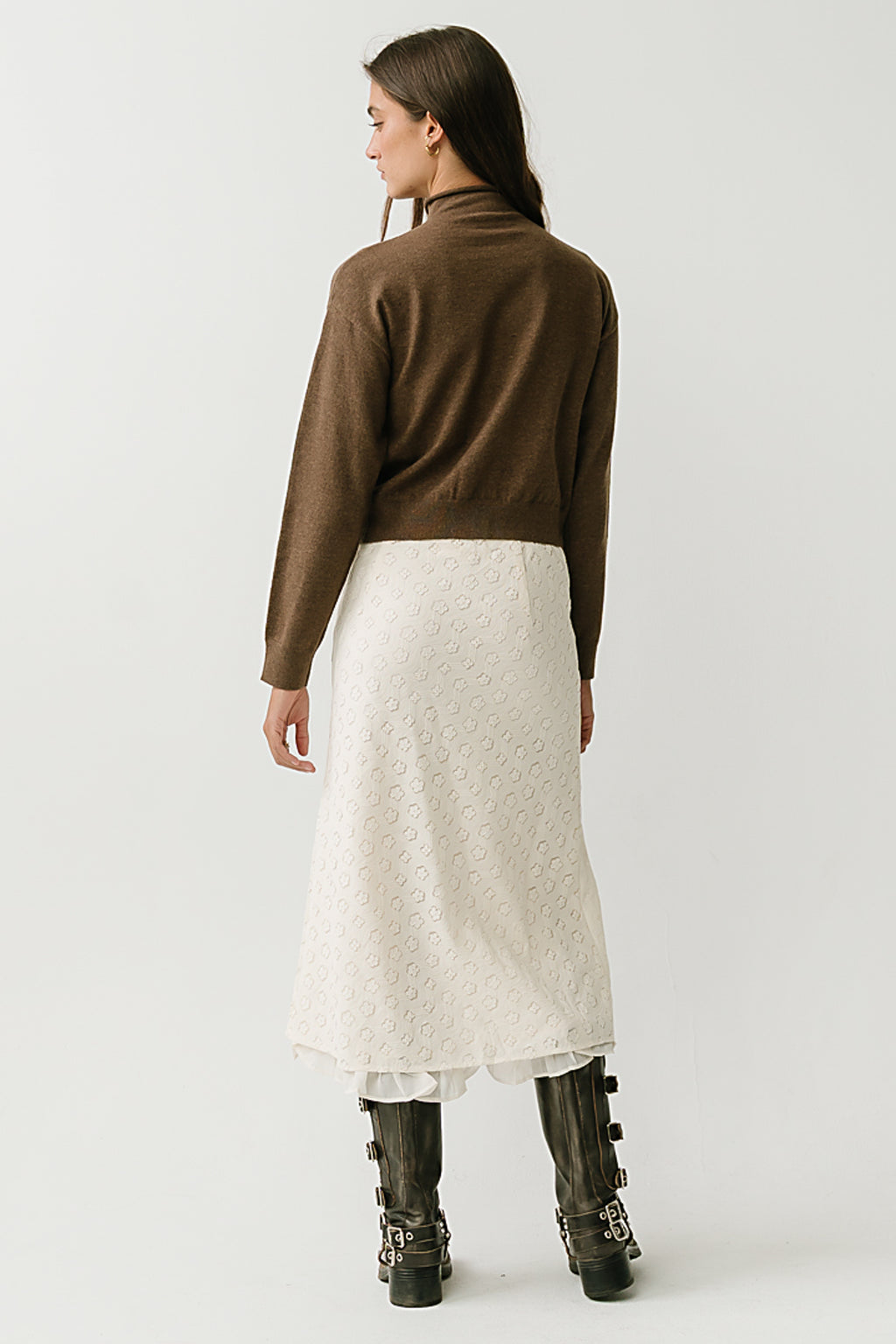 Geneviere Lace Midi Skirt