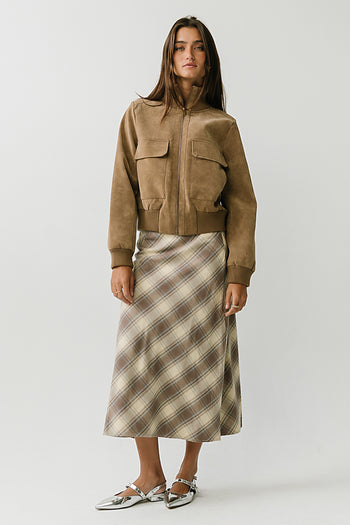 Edith Plaid Maxi Skirt