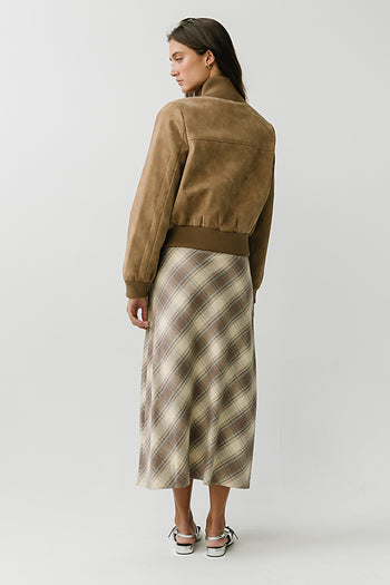 Edith Plaid Maxi Skirt