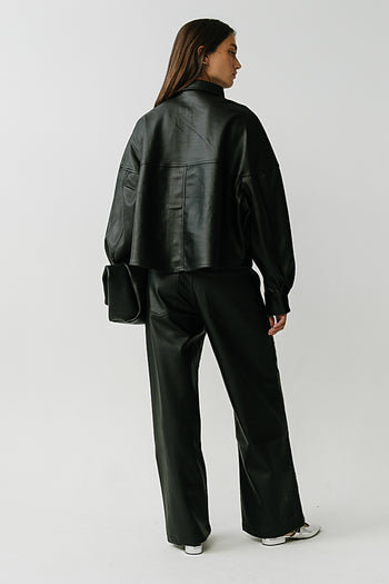 Hadley Leather Shacket