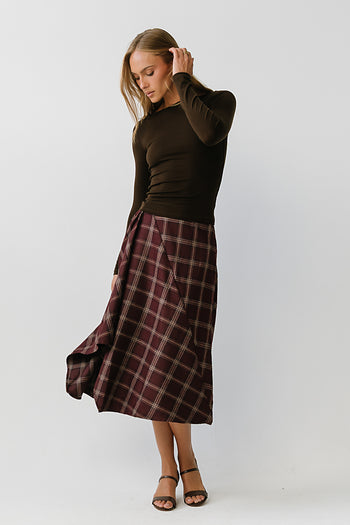 Mariam Plaid Skirt