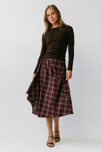 Mariam Plaid Skirt