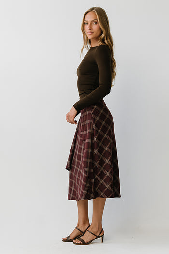 Mariam Plaid Skirt