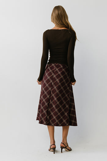 Mariam Plaid Skirt