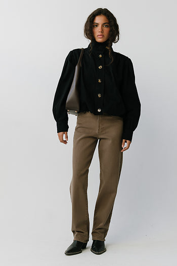 Gia Bubble Jacket in Black