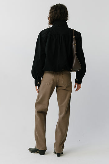 Gia Bubble Jacket in Black