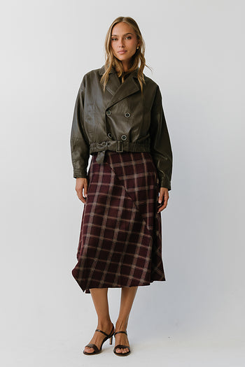 Hattie Leather Trench Jacket