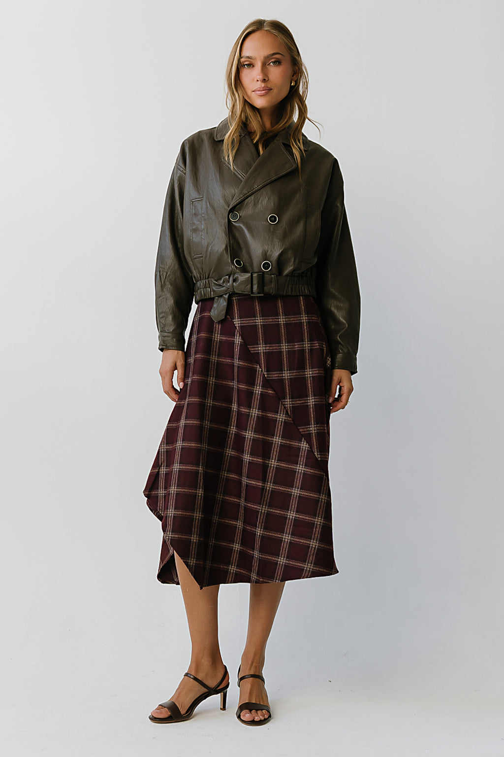 Mariam Plaid Skirt
