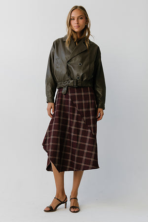 Mariam Plaid Skirt