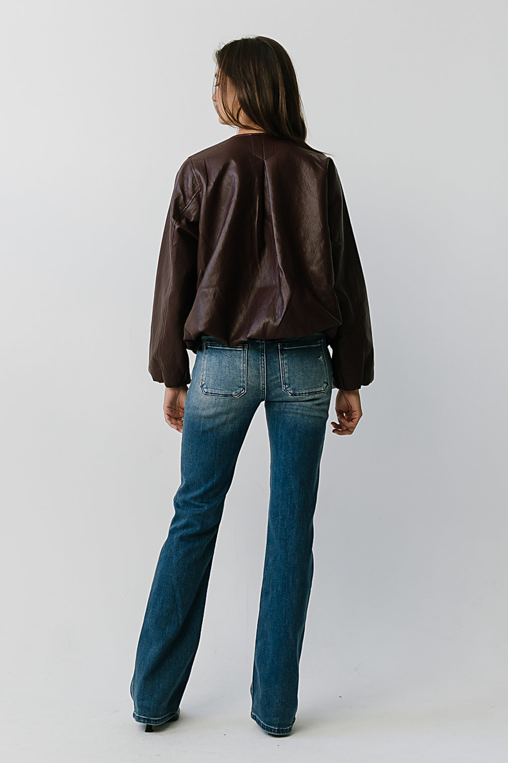 Mira Bubble Leather Jacket